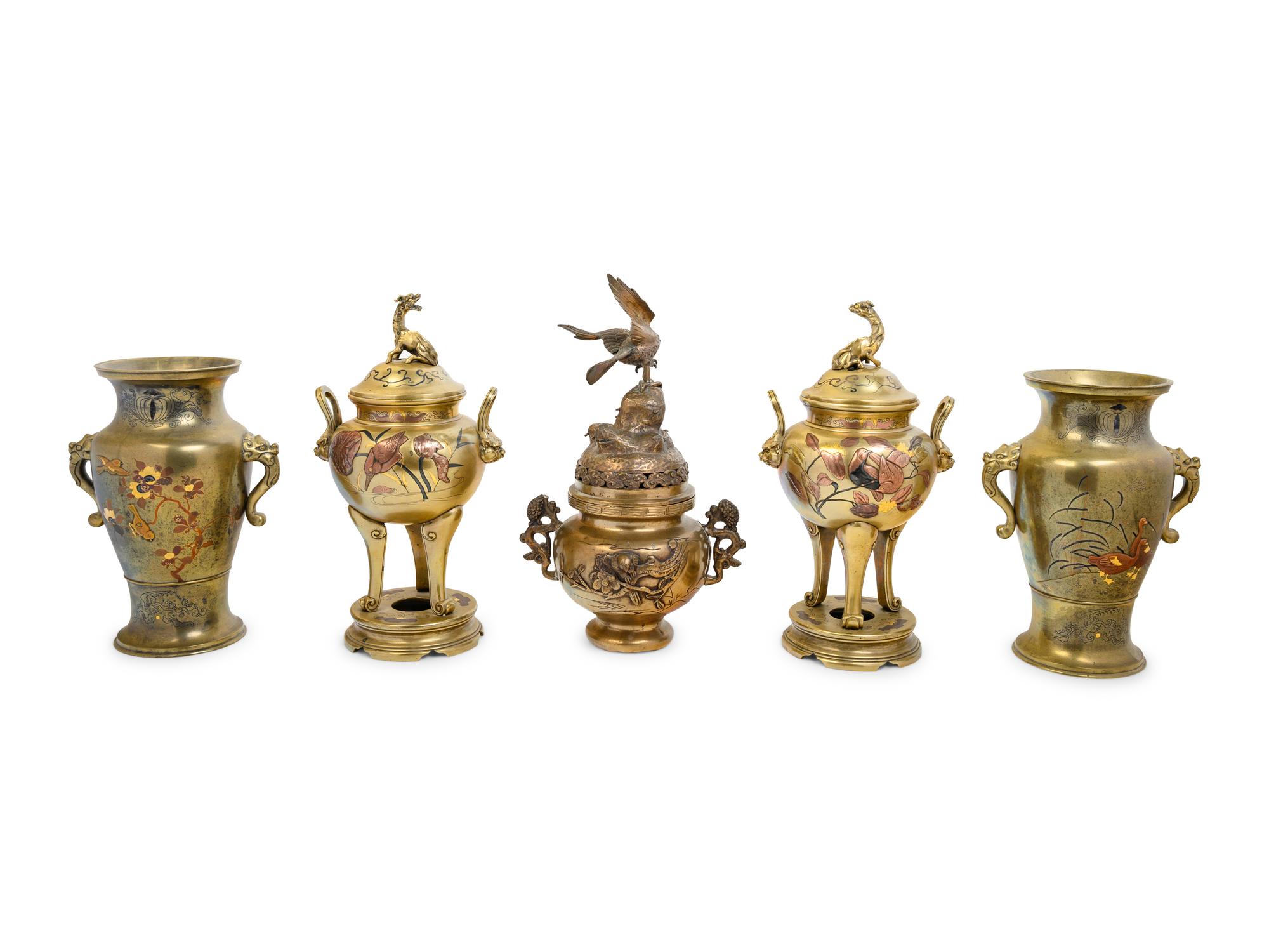 10 Japanese Copper Vessels