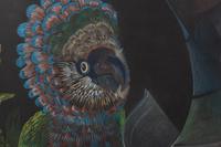 Masks I Venetian Bateleur , Masks II Galapagos Pulcinella and Masks III Harlequin Red Fin , 1981 (a group of three works from Carnevale del Teatro )