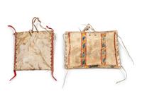 Plateau Painted Parfleche Envelopes, Group of Two