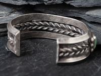 Navajo Silver and Turquoise Cuff Bracelet