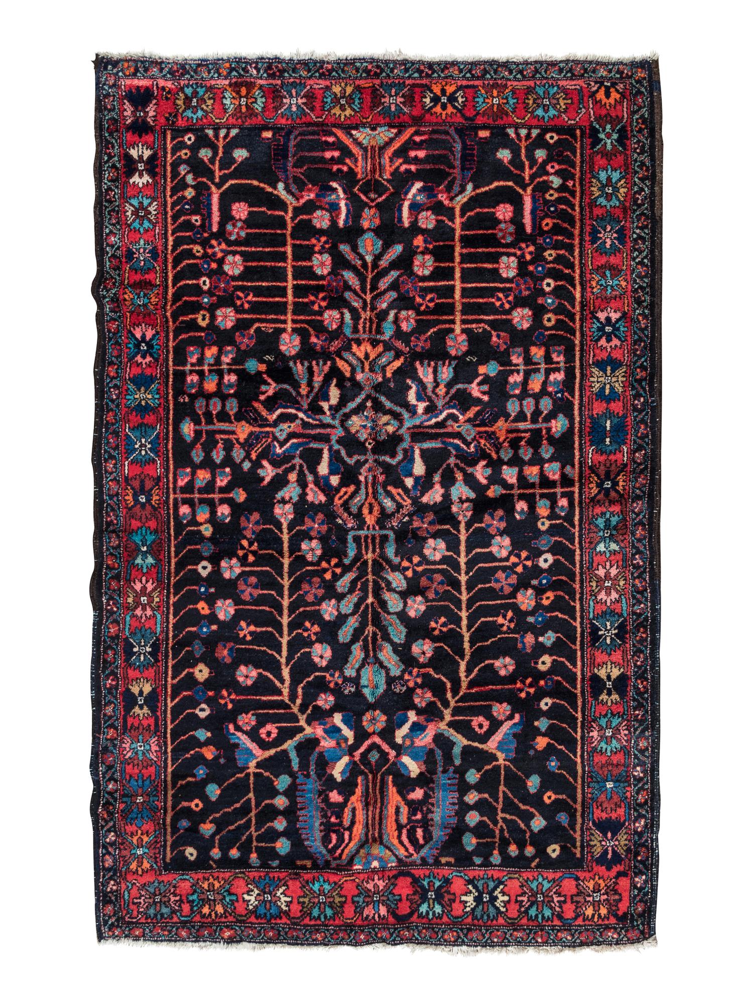 A Blue-Ground Malayer Wool Rug