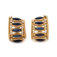 SABBADINI, COLLECTION OF YELLOW GOLD, SAPPHIRE AND DIAMOND JEWELRY