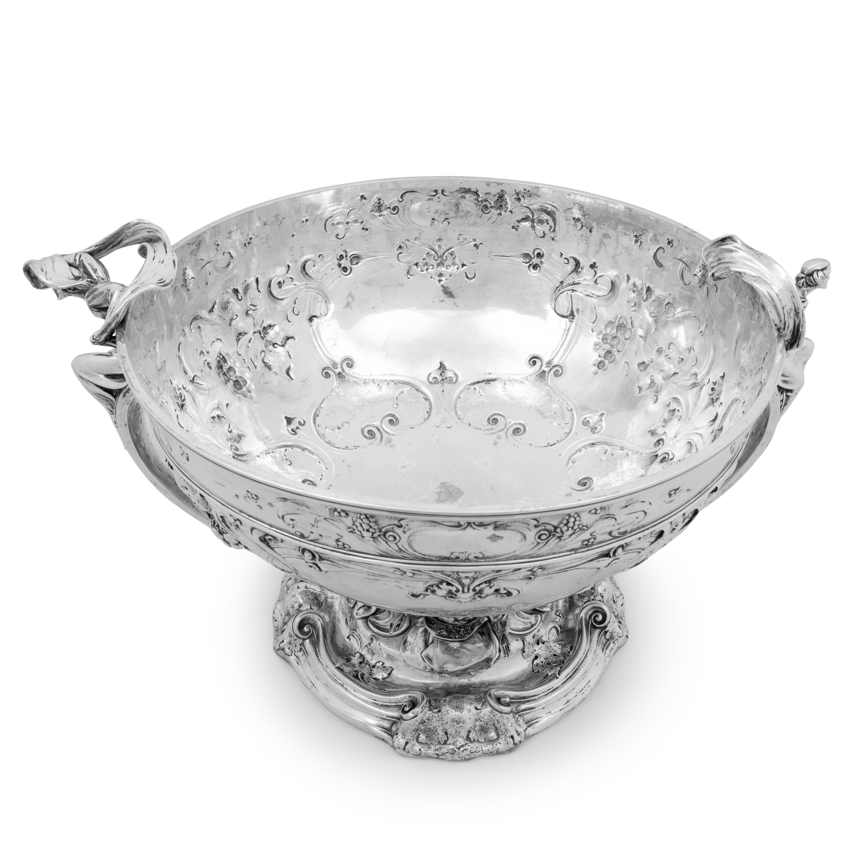 A Large Martelé Silver Punch Bowl Made for the 1904 Louisiana Purchase Exposition in St. Louis