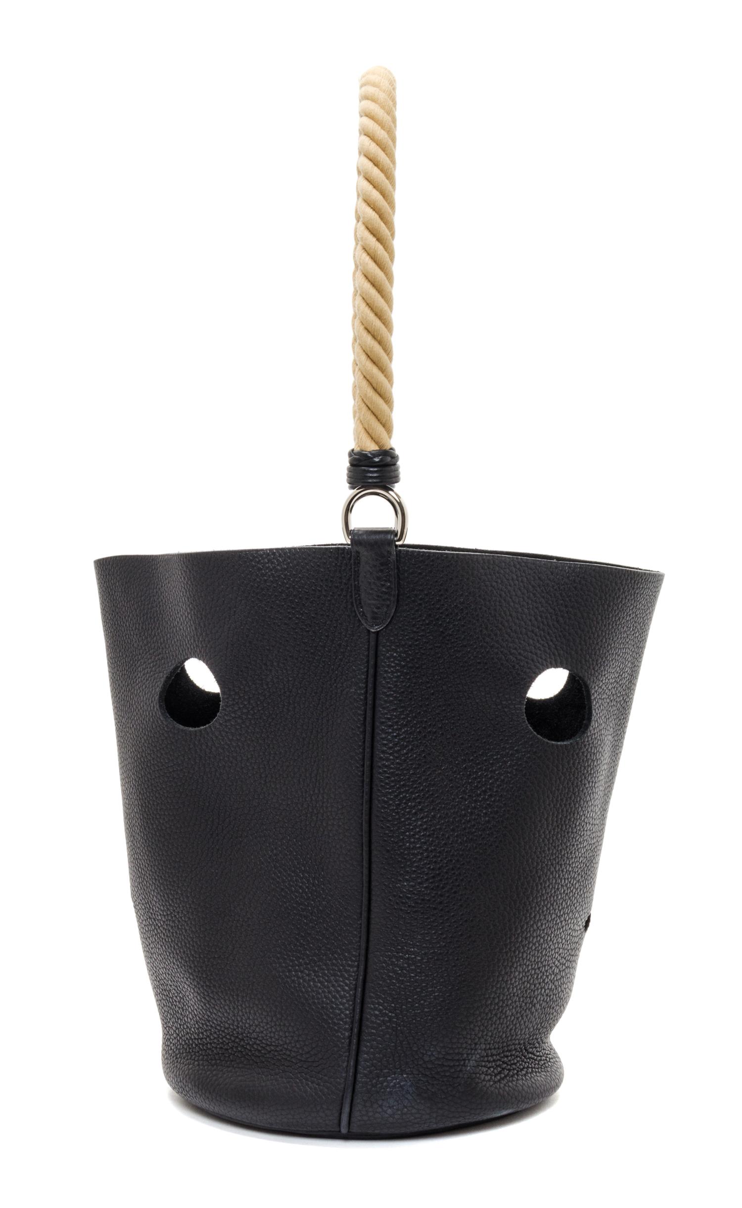 An Hermes Noir Taurillon Clemence Mangeoire PM Handbag, 10" x 8" x 5.5".