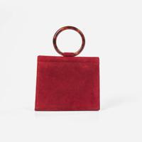 A Rare Vintage Chanel Burgundy Suede Handbag Chanel