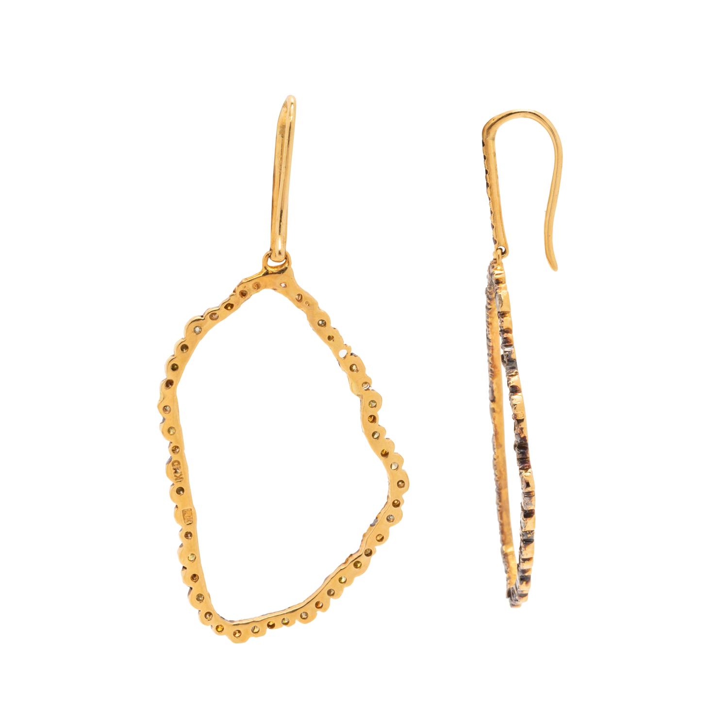 KIMBERLY MCDONALD, COLORED DIAMOND EARRINGS
