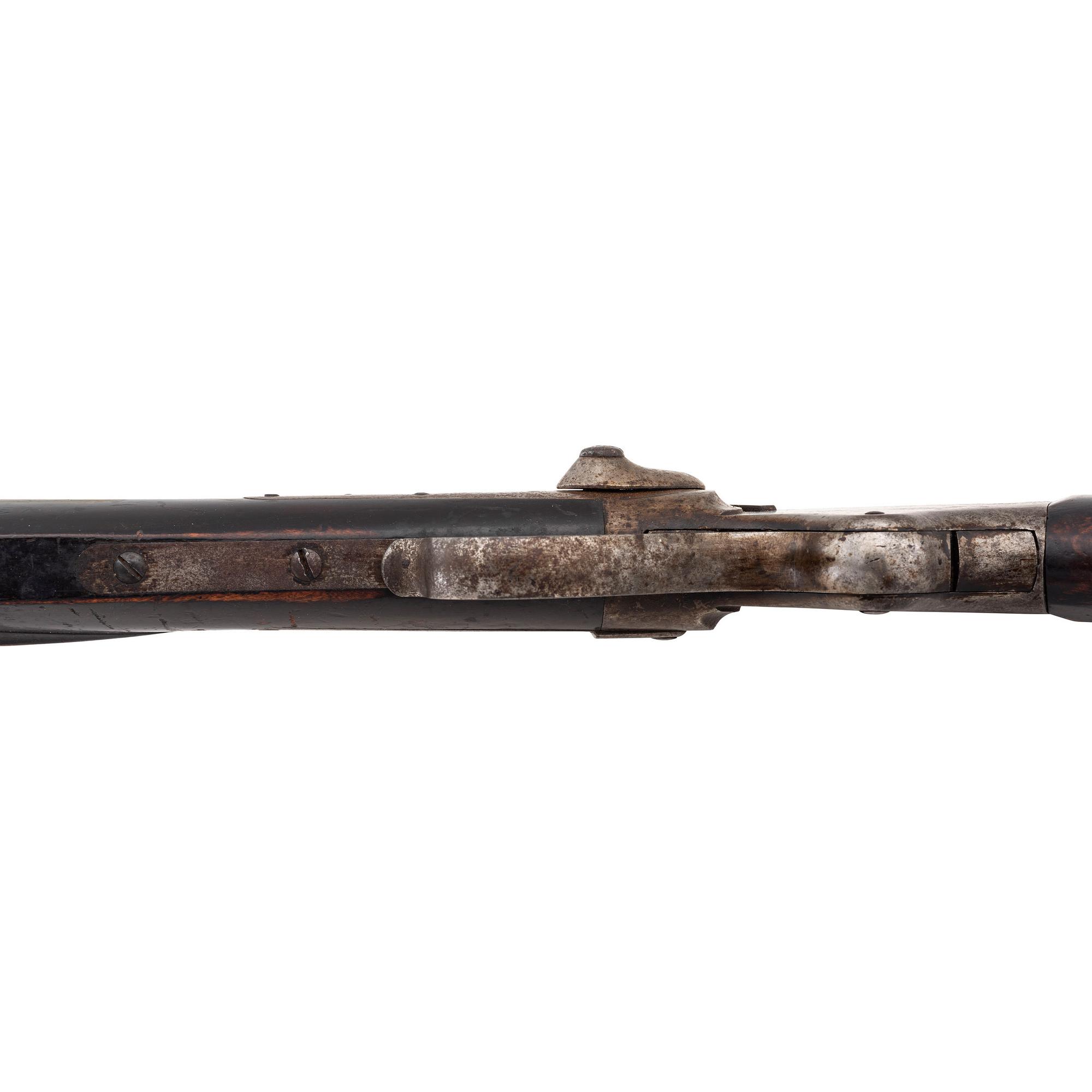 Rare Hawken Marked Spencer Carbine Alteration to Heavy Barreled Plains Rifle
