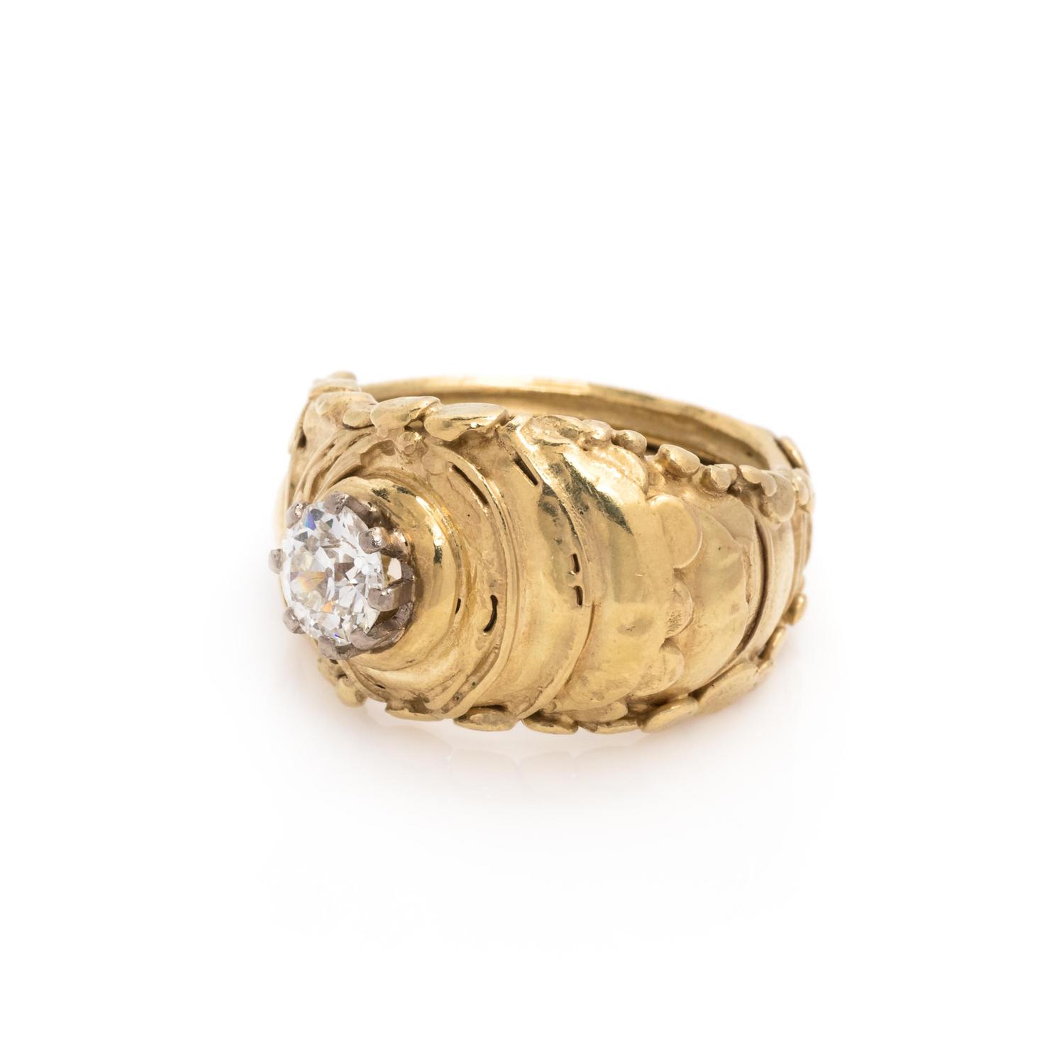 Gold and Diamond Ring