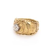 Gold and Diamond Ring
