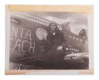 [WWII]. Large group of signatures of American aces and aviators.