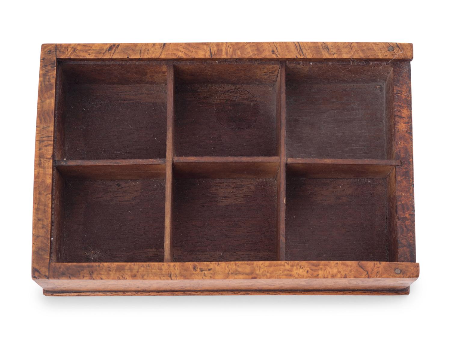 A Fine Figured Maple Slide Lid Box