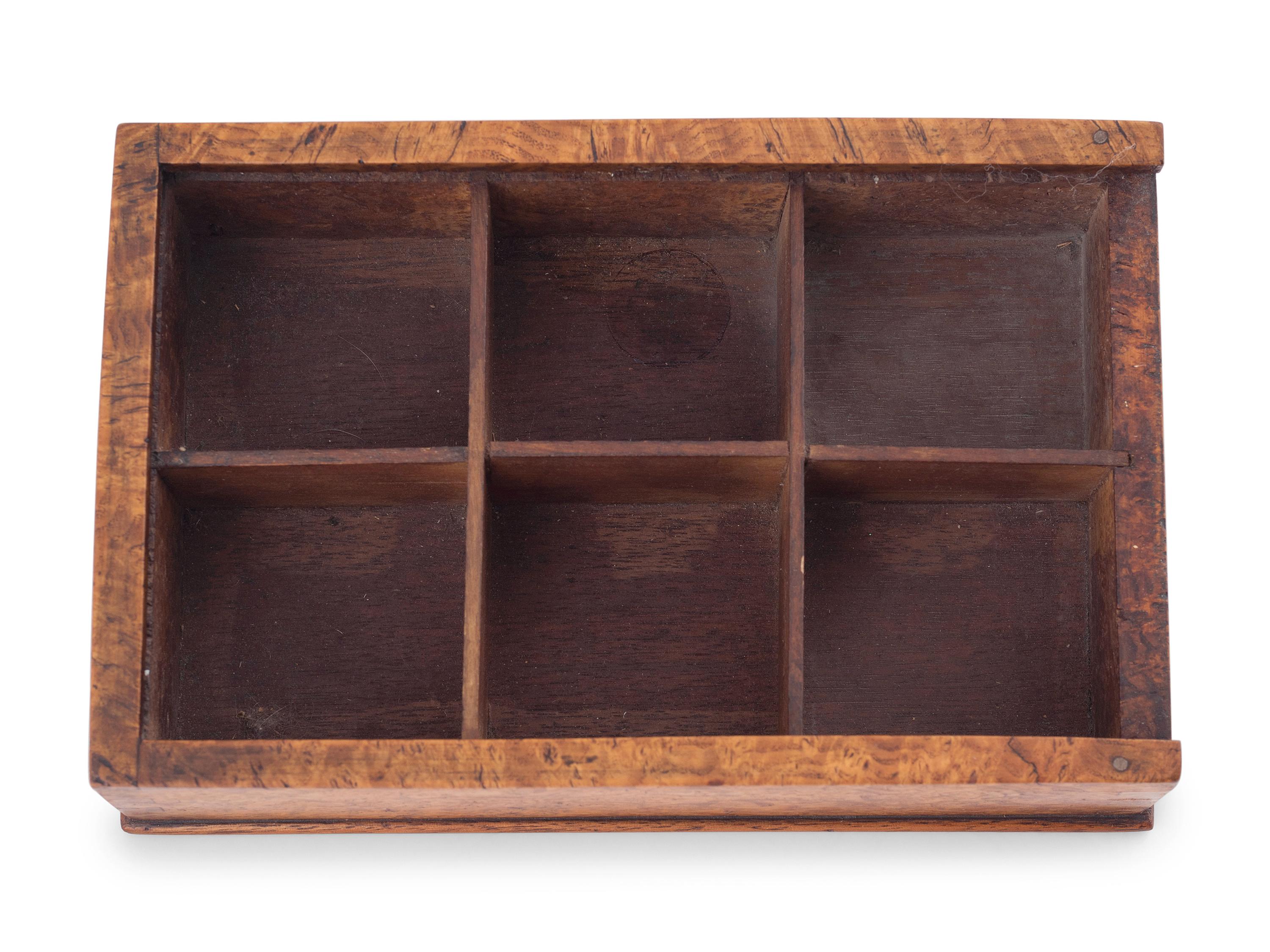 A Fine Figured Maple Slide Lid Box