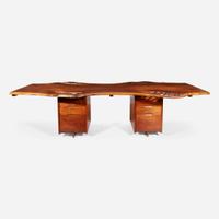 Gino Russo A Double-Pedestal Desk, circa 1970s