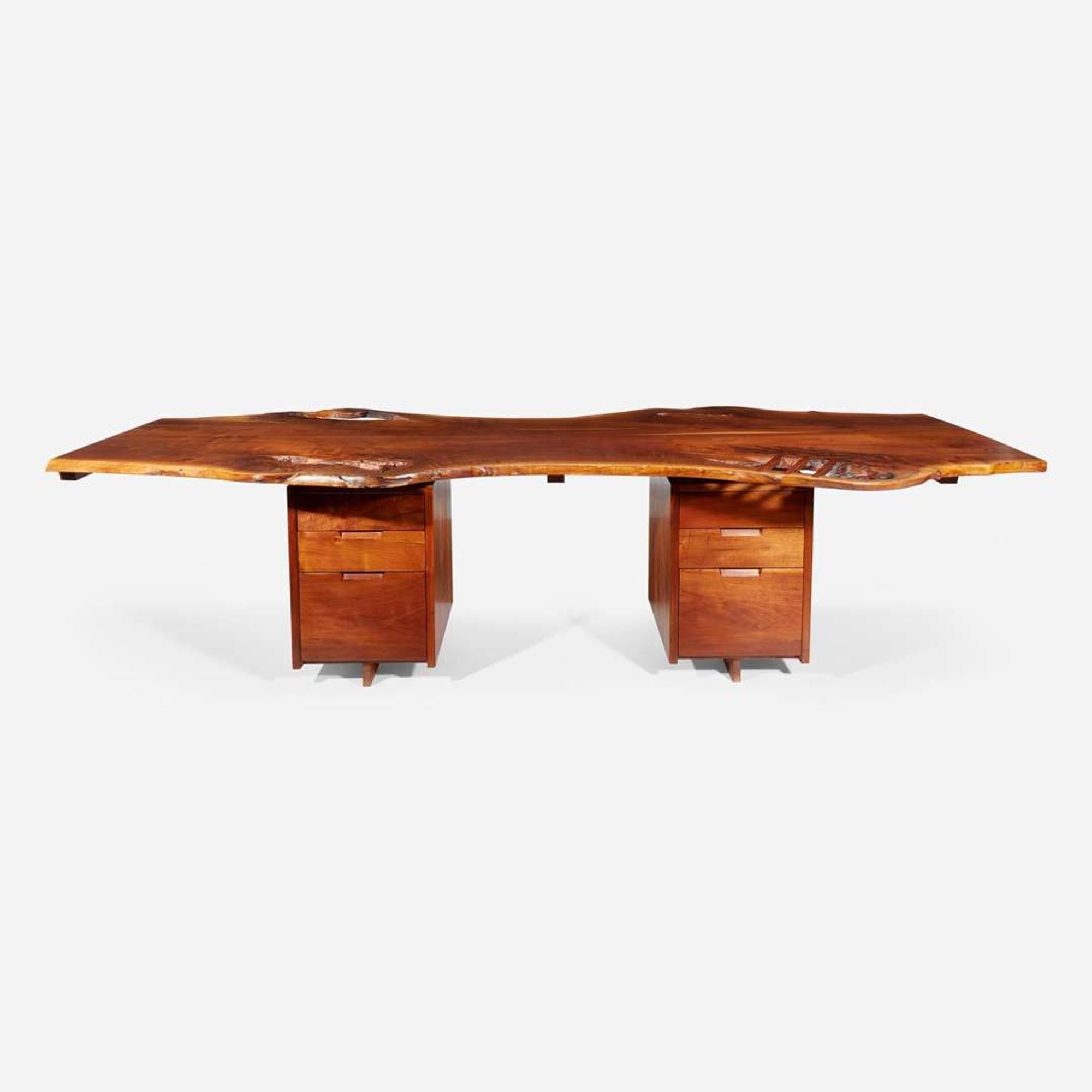 Gino Russo A Double-Pedestal Desk, circa 1970s