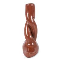 A Redware Boot-Shaped Candlestick Holder