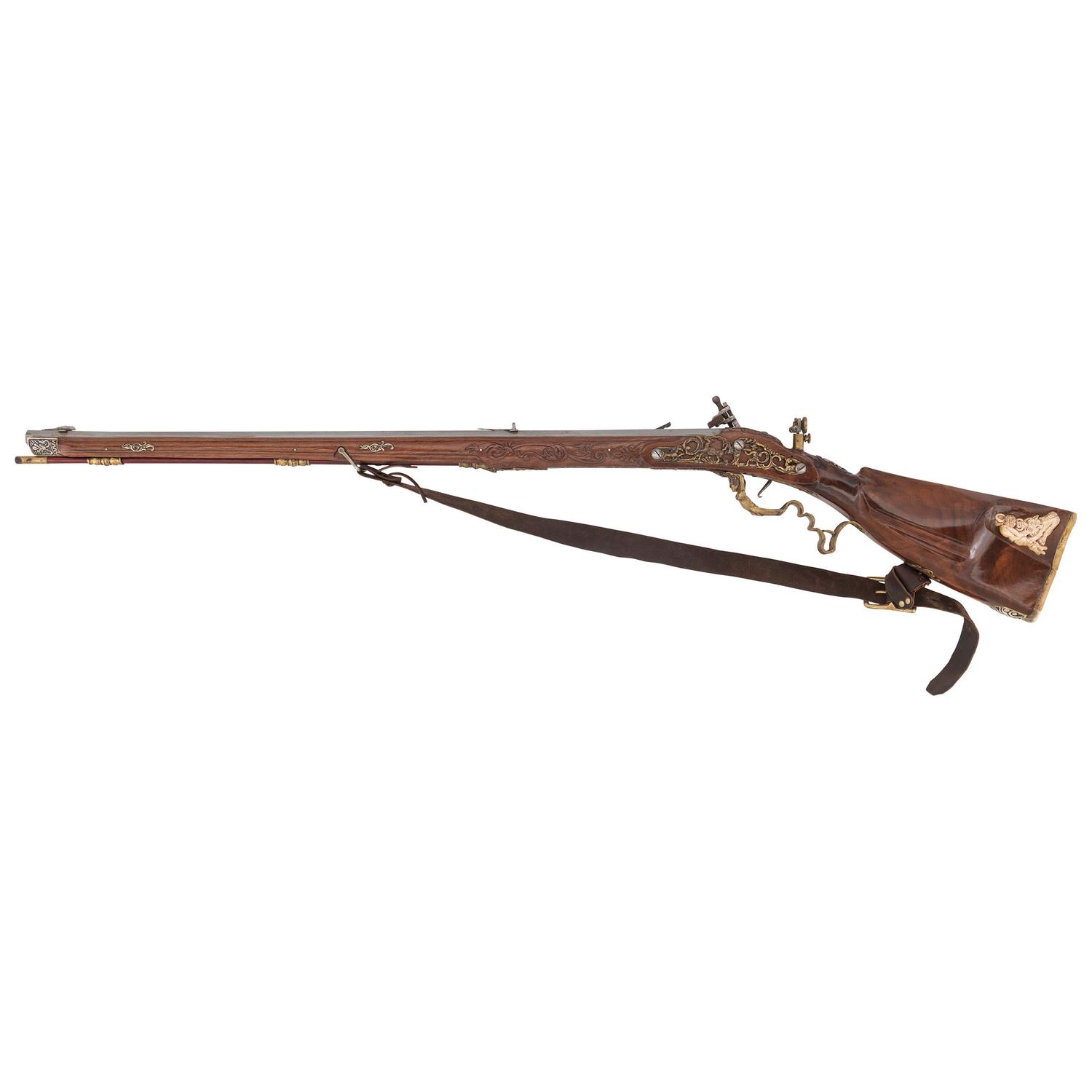 Contemporary Snaphance Rifle with Grotesque Motifs