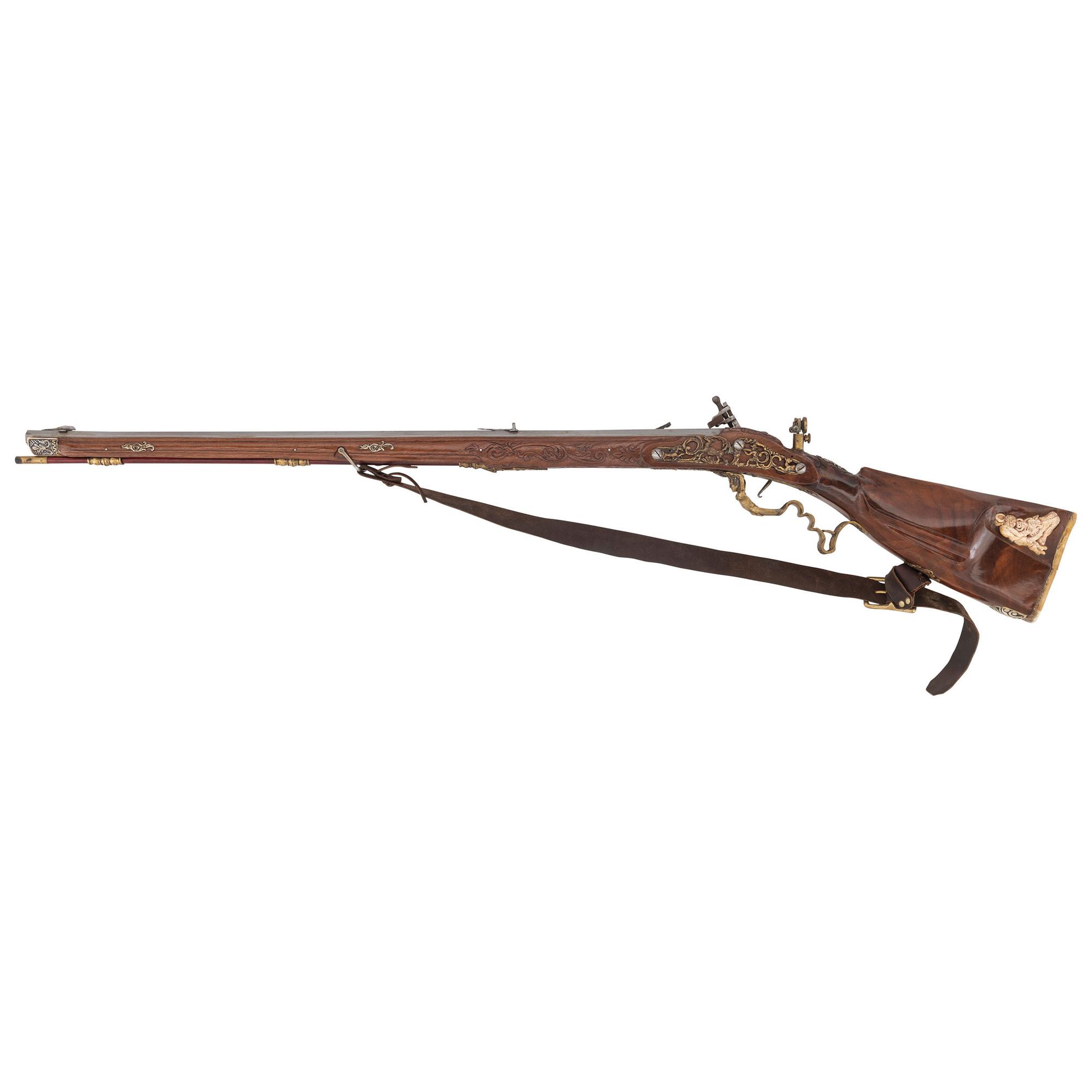 Contemporary Snaphance Rifle with Grotesque Motifs