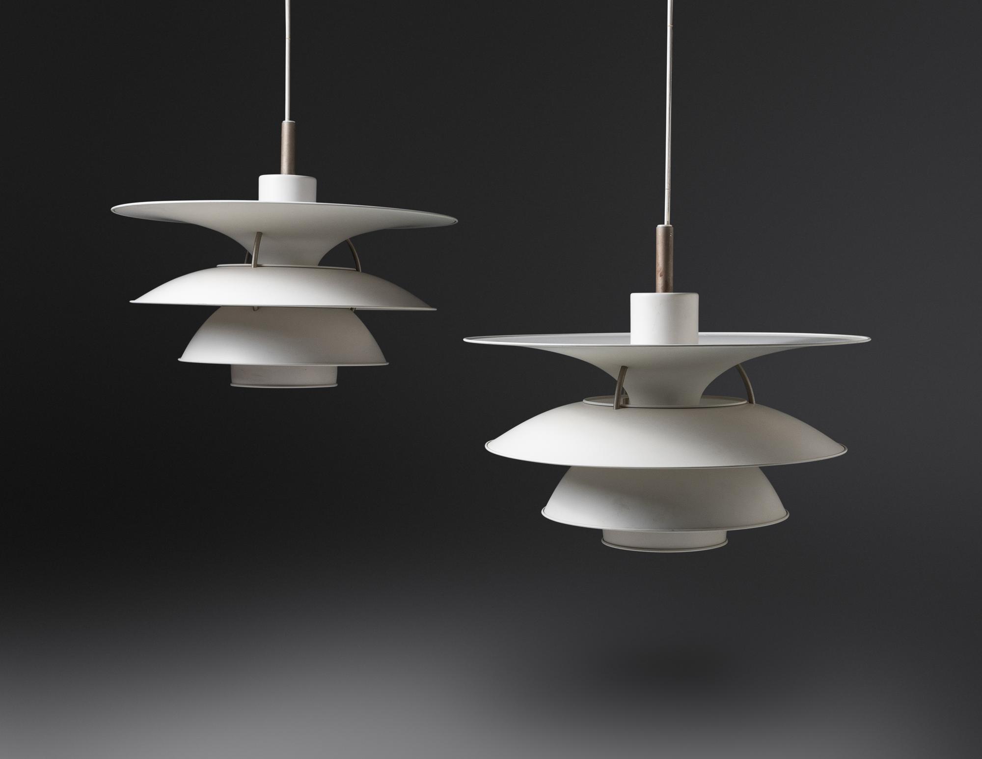 Pair of PH 6 - 6.5 Charlottenburg Pendant Lamps Louis Poulsen, Denmark