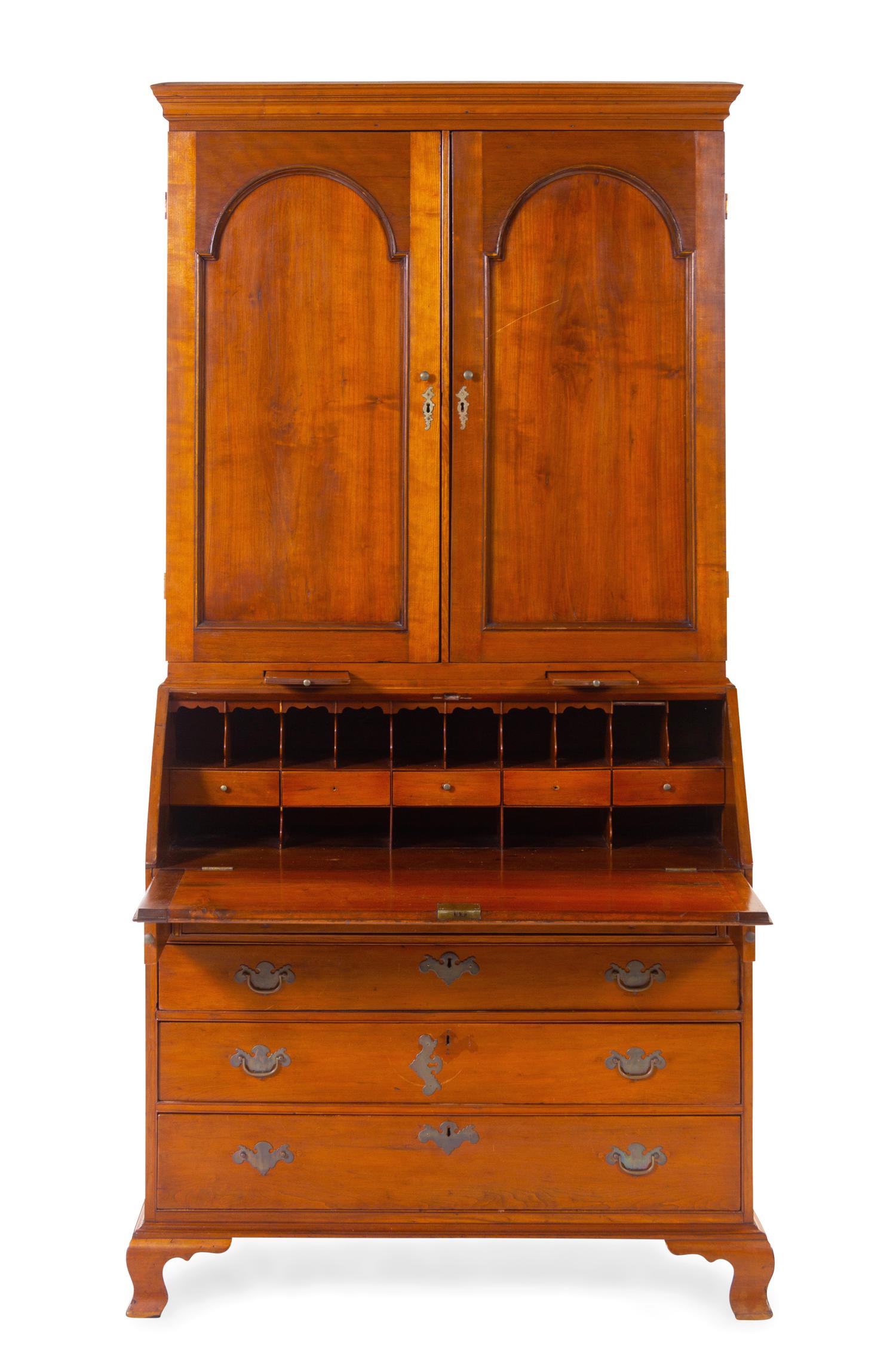 A Chippendale Cherry Secretary Bureau