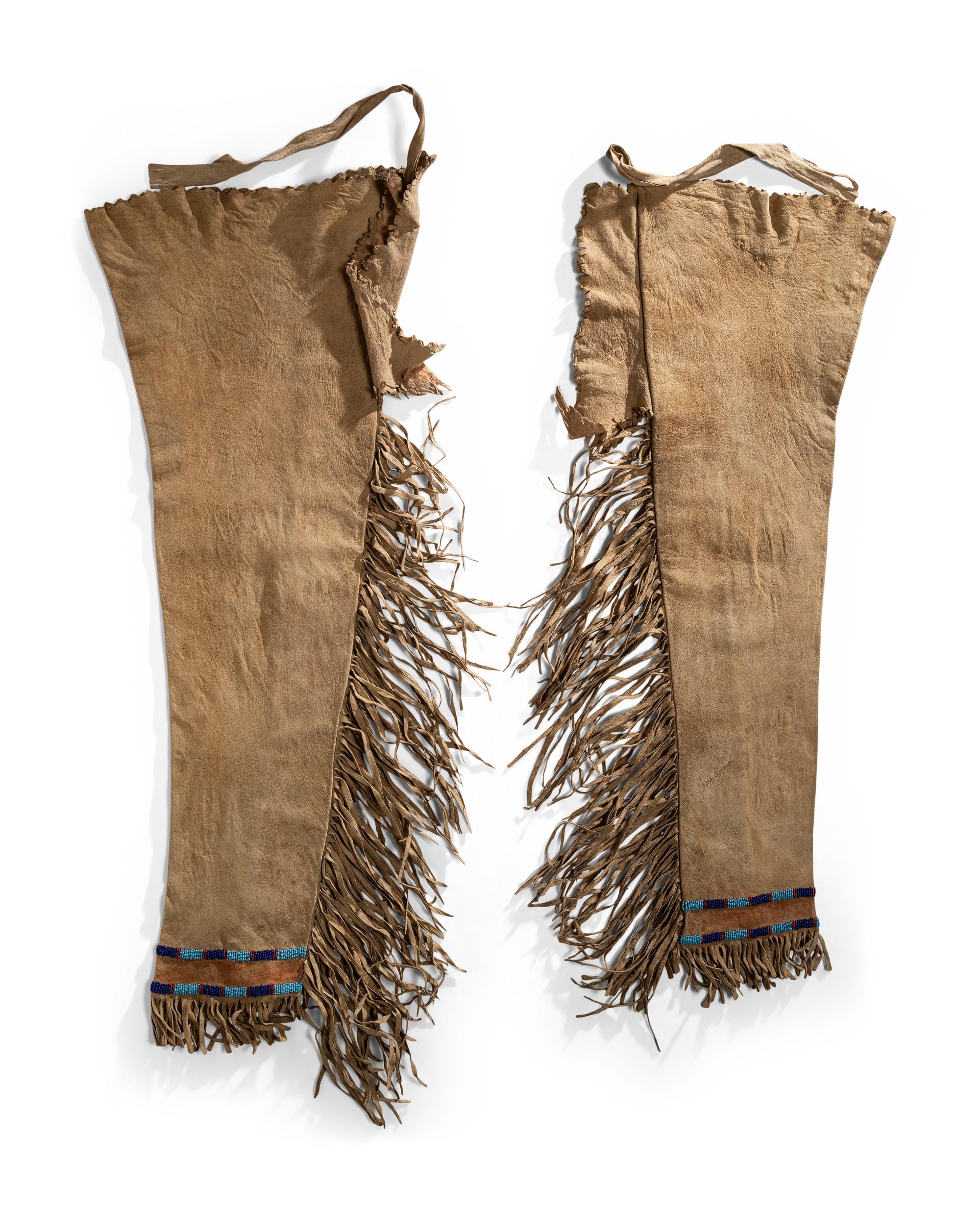 Sioux Beaded Hide Leggings