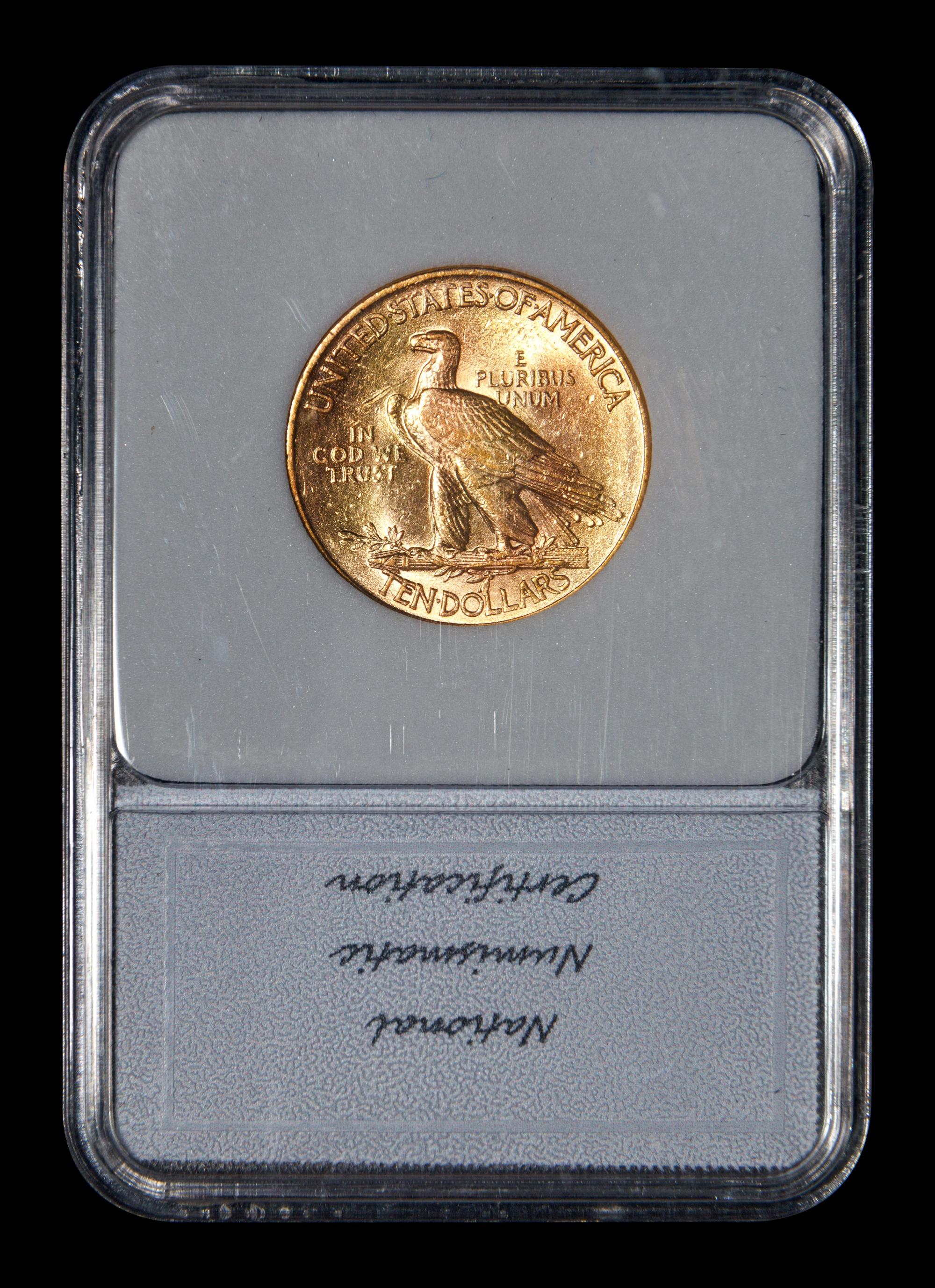 A 1913 Indian Head $10 Gold Coin