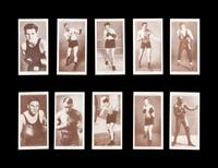 A Complete Set of 50 1938 Churchman Boxing Personalities Cards,