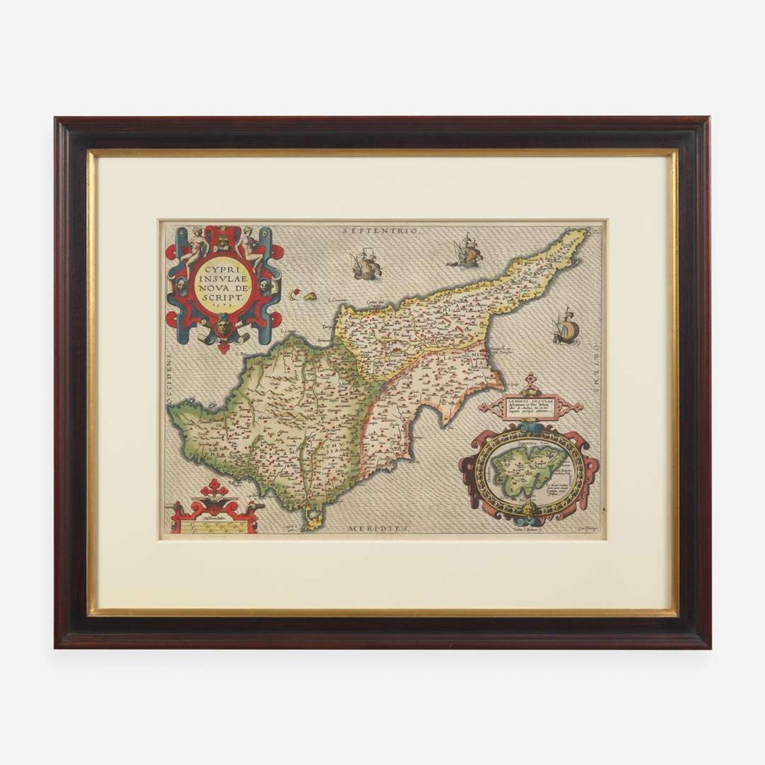 [Maps & Atlases] (Ortelius, Abraham) Cypri Insulae Nova Descript