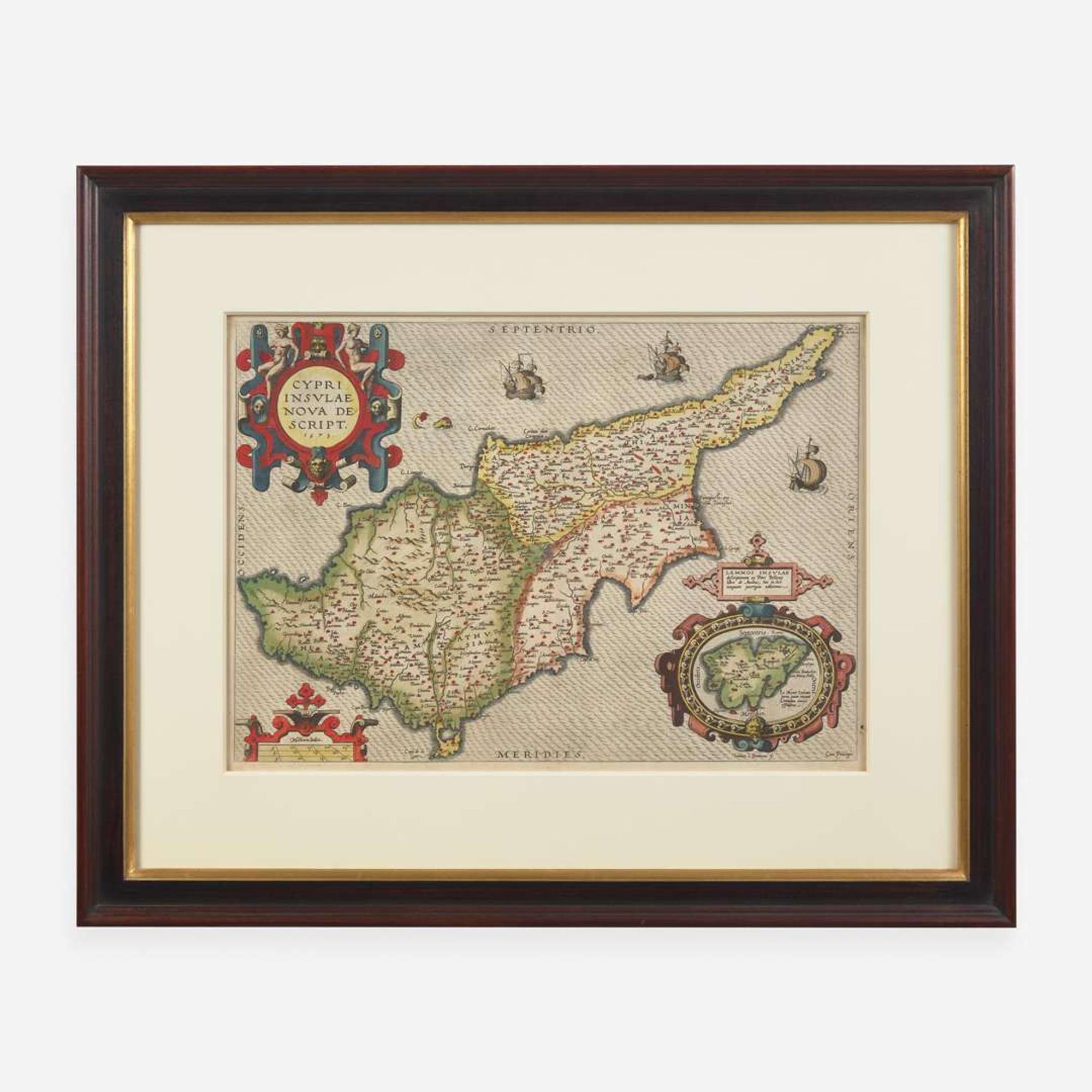 [Maps & Atlases] (Ortelius, Abraham) Cypri Insulae Nova Descript