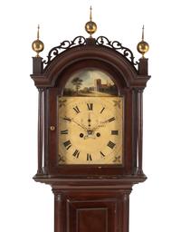An American Grain-Painted Tall Case Clock