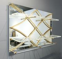 Treillage Mirrored Wall Shelf CHJ Design Studio, USA