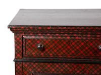 An English Tartanware Cabinet — 19TH CENTURY