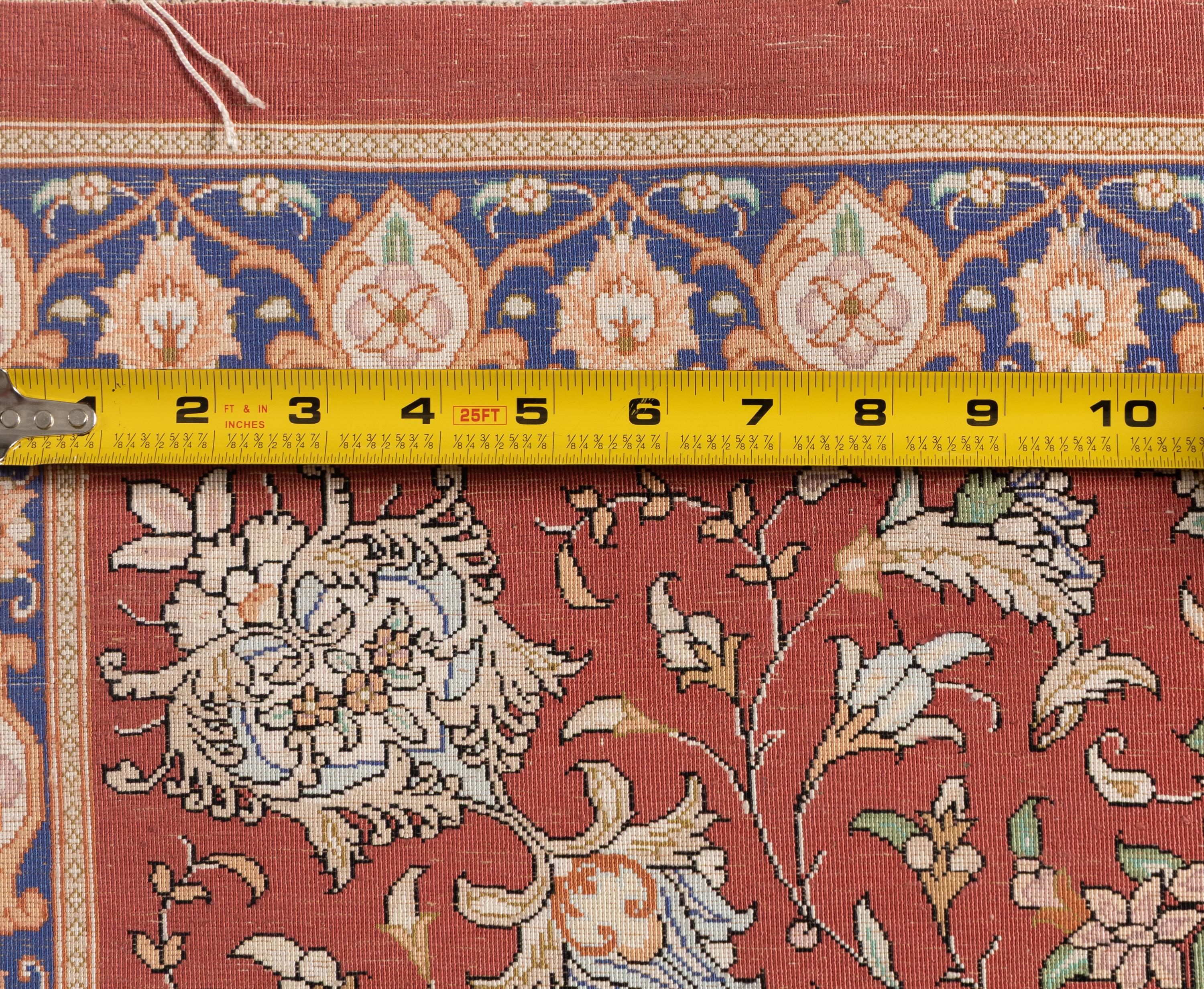 A Qom Silk Rug