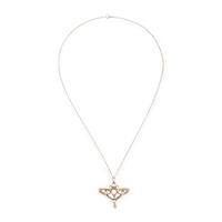 Antique, Cultured Pearl and Diamond Pendant Brooch Necklace