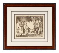 A Leroy Nieman Muhammad Ali vs. Joe Frazier March 8, 1971 Heavyweight Championship Signed Serigraph
