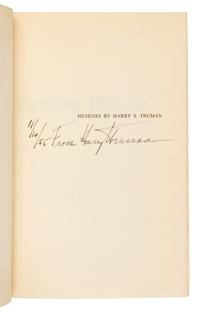 [TRUMAN]. A group of 3 works about Harry S. Truman.