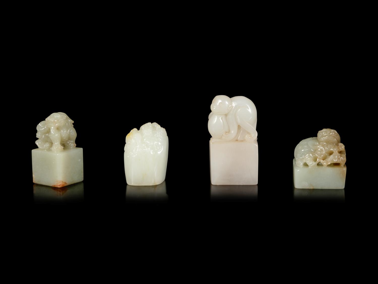 Four Chinese Jade Seals