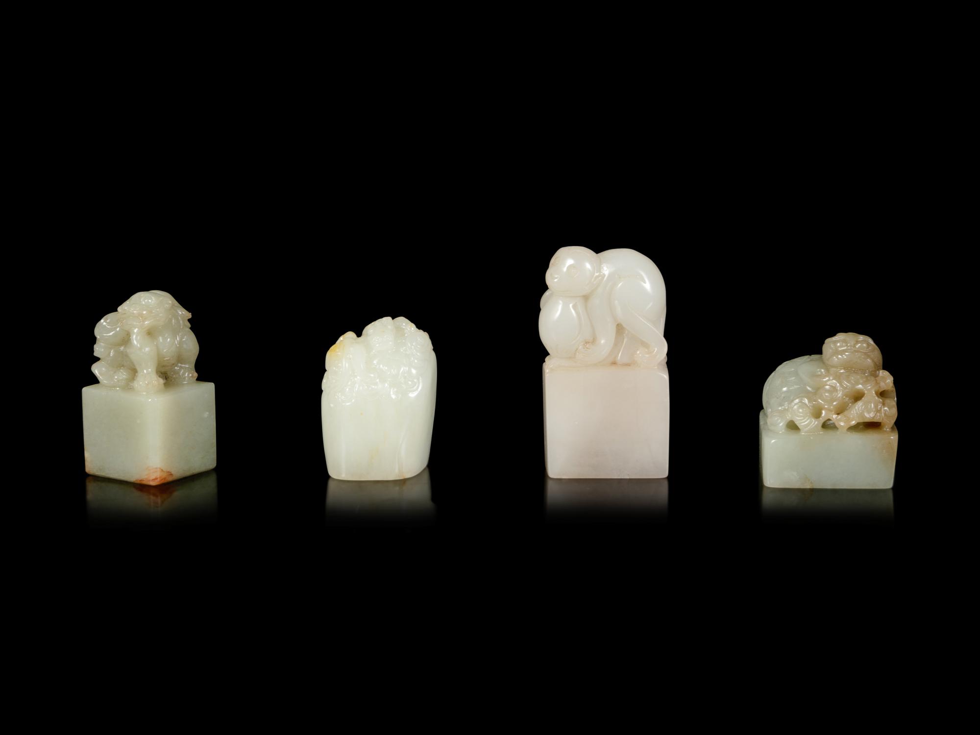 Four Chinese Jade Seals
