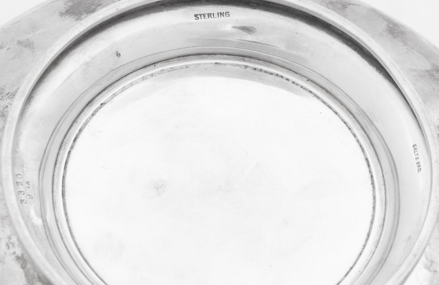 An American Silver Bowl With a Pierced Rim