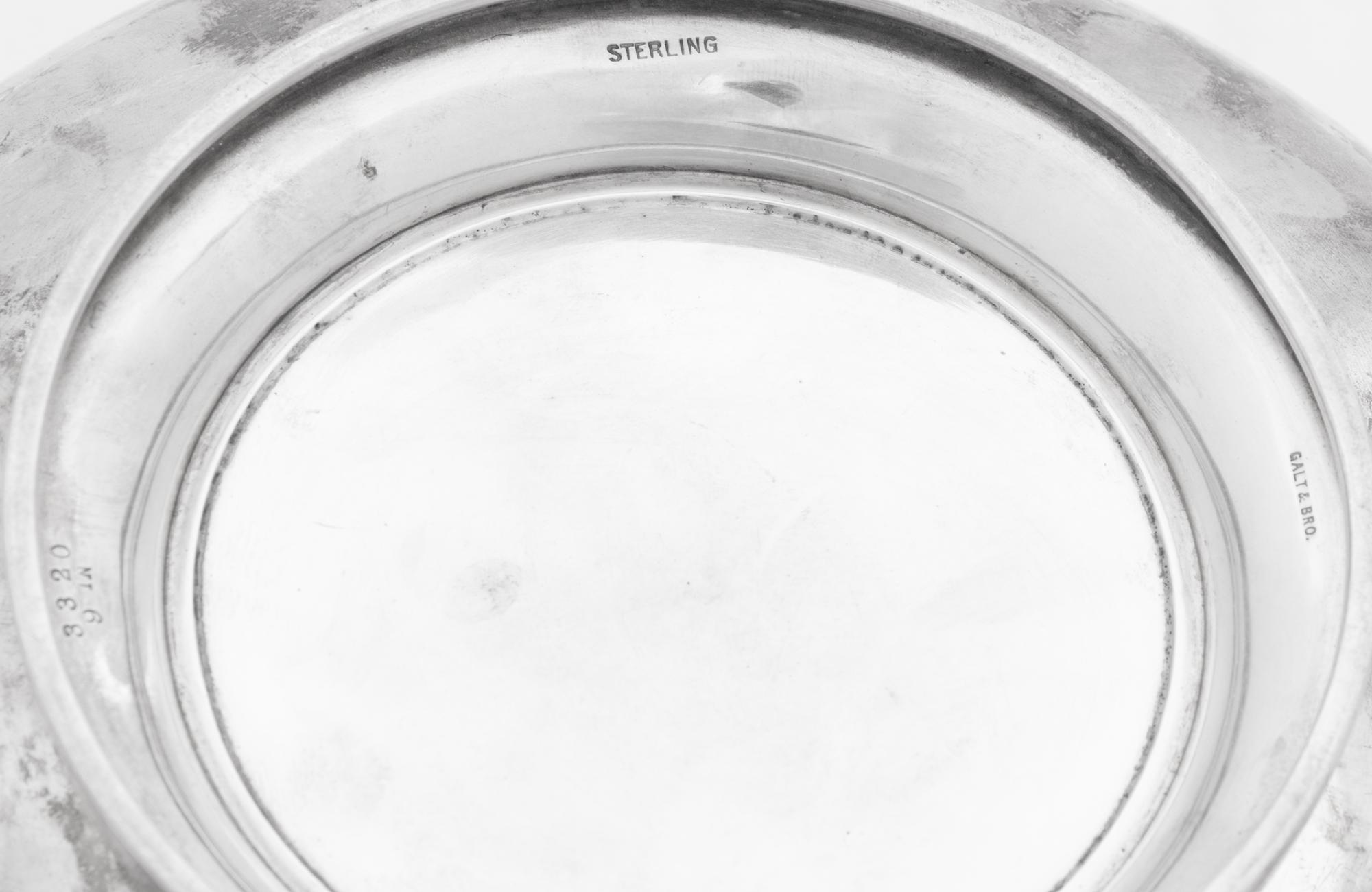 An American Silver Bowl With a Pierced Rim