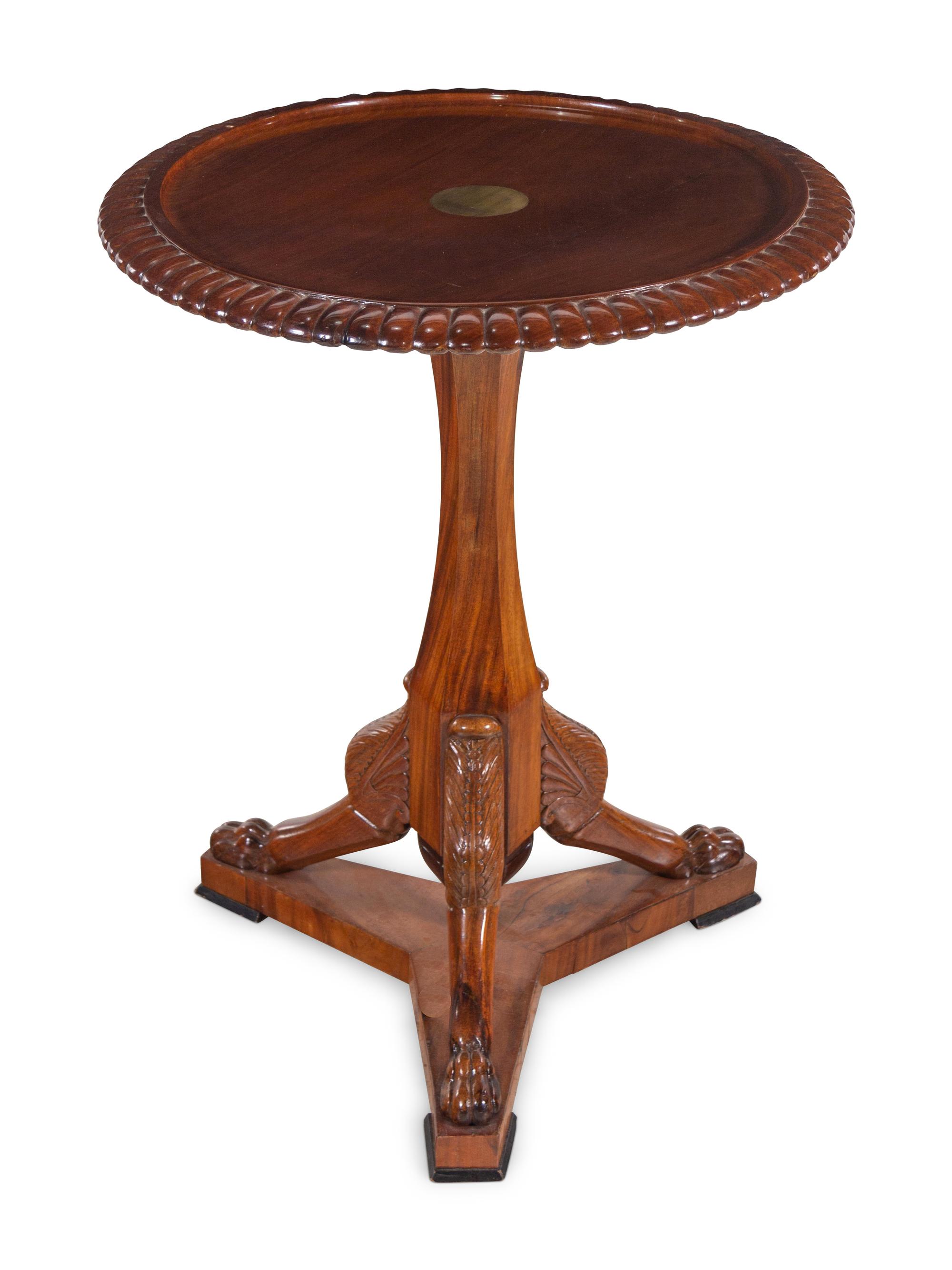 A Northern European Mahogany Pedestal Table