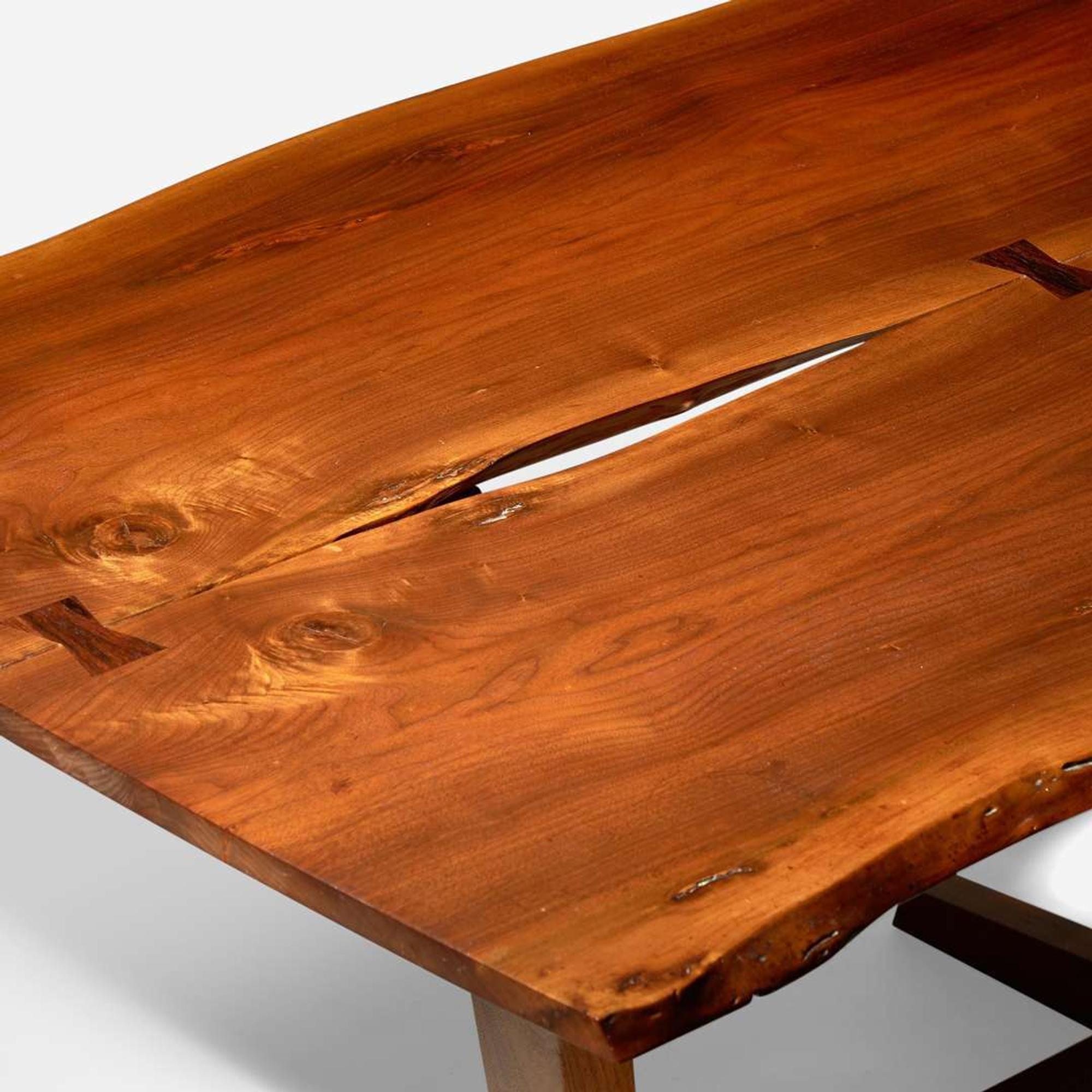 George Nakashima (American, 1905-1990) Fine "Conoid" Dining Table, New Hope, Pennsylvania, 1972