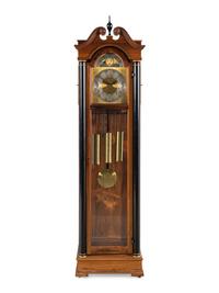 A Colonial Manufacturing Co. Mahogany Tall Case Clock
