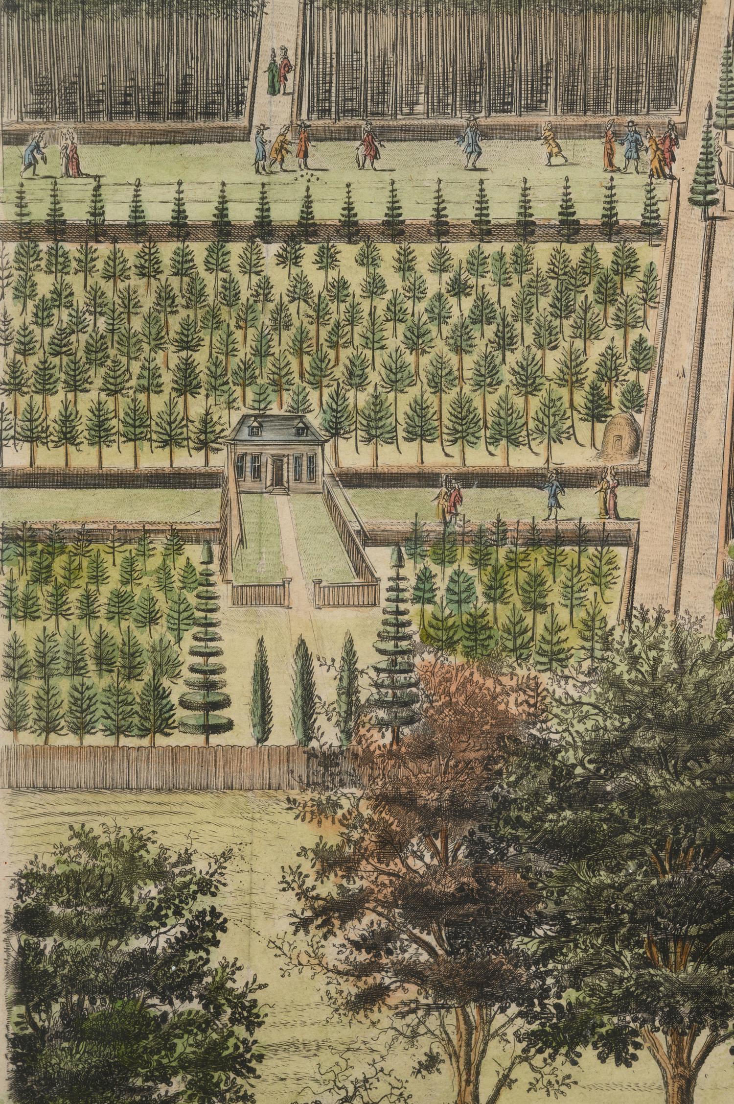 An English Hand-Colored Engraving