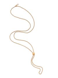 YELLOW GOLD FOB CHAIN NECKLACE