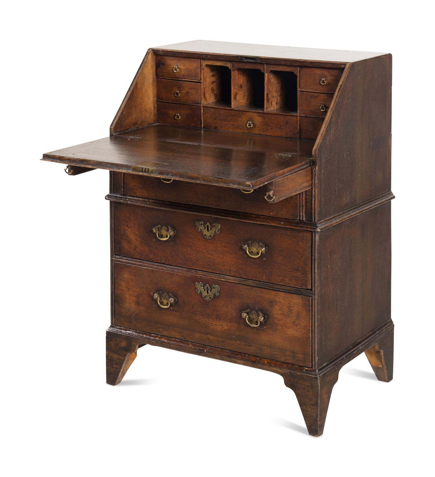 An Oak Slant Front Bureau