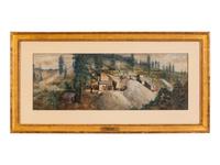 Western Mining Scene , circa 1870