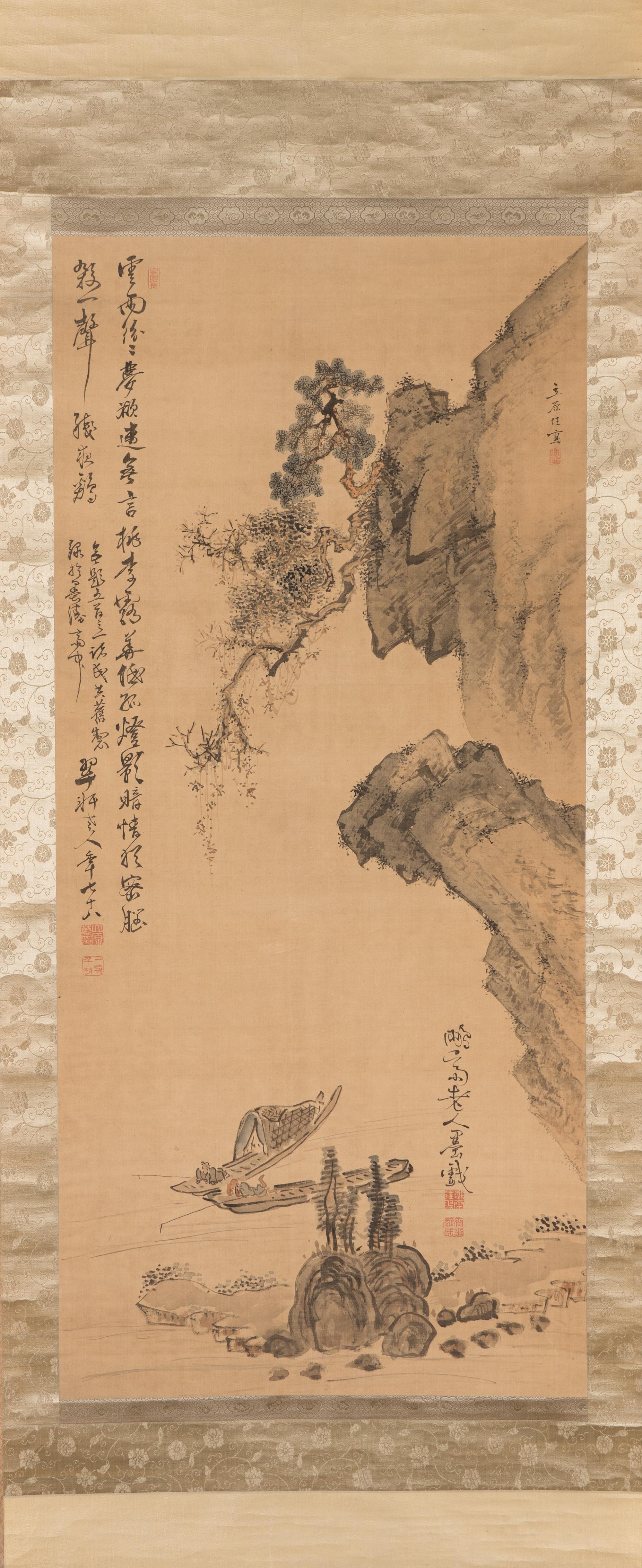 Two Japanese Paintings on Silk