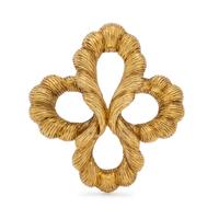 YELLOW GOLD BROOCH