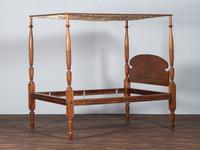 A Federal Carved Walnut Four-Post Tester Bed