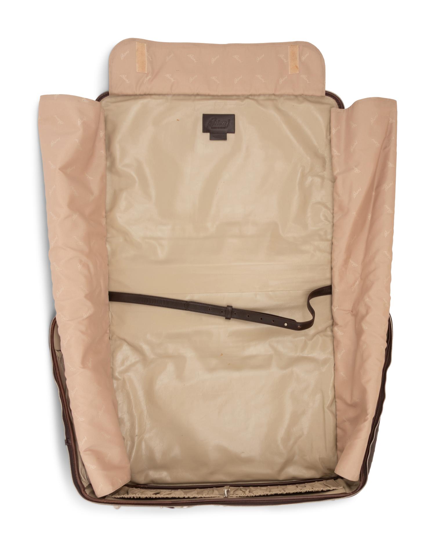 Brioni Brown Alligator Garment Bag,